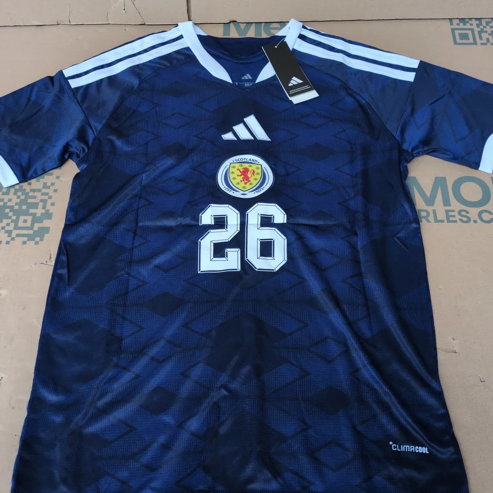 ADIDAS SCOTLAND HOME JERSEY (#26 - BARRA GIN) - SMALL