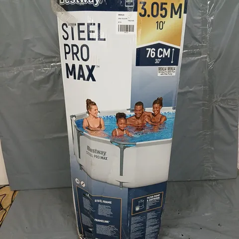 BOXED BESTWAY 10FT STEEL PRO MAX POOL - COLLECTION ONLY