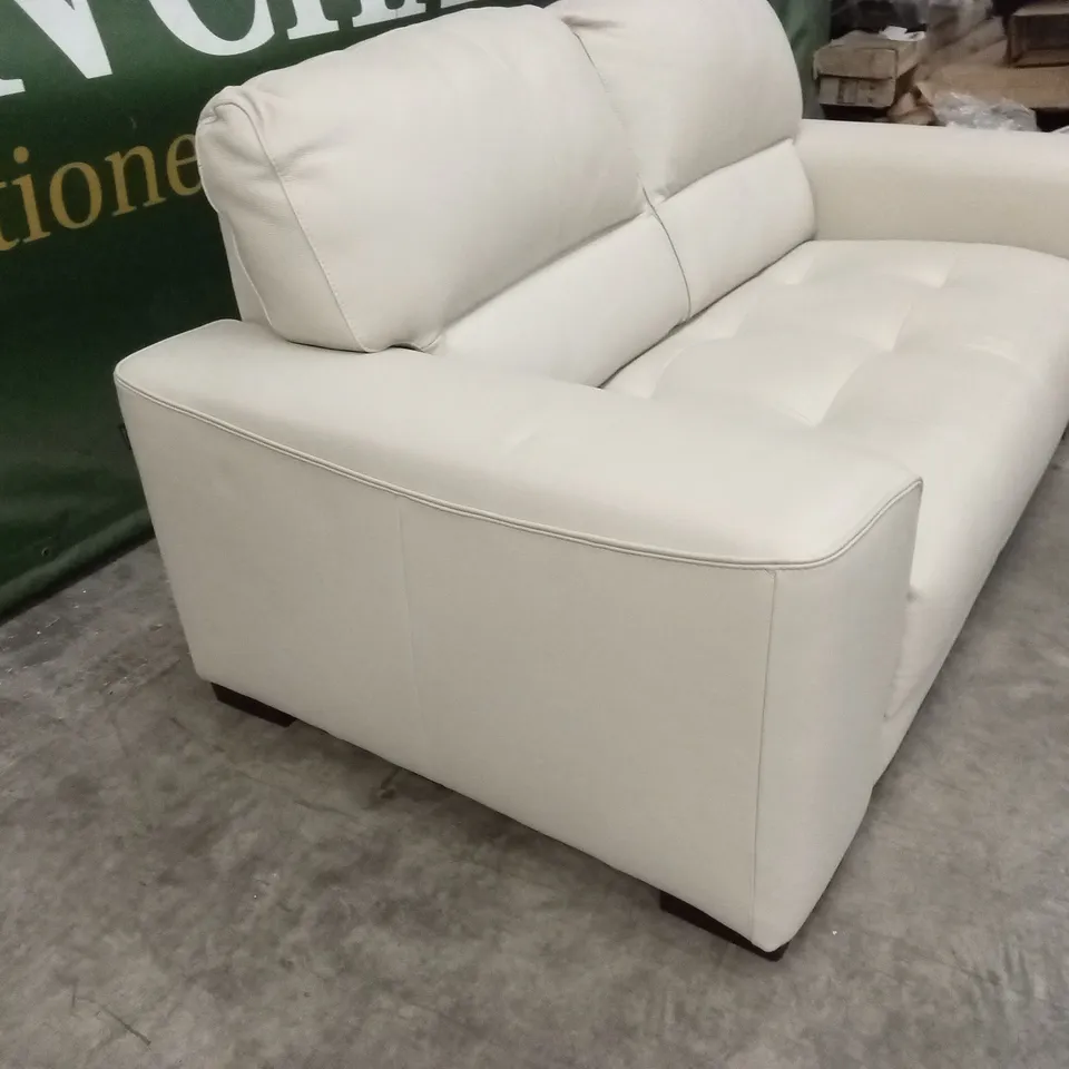 QUALITY DESIGNER ITALIAN MADE MARCOS 2 SEATER LEATHER LOVESEAT SOFA