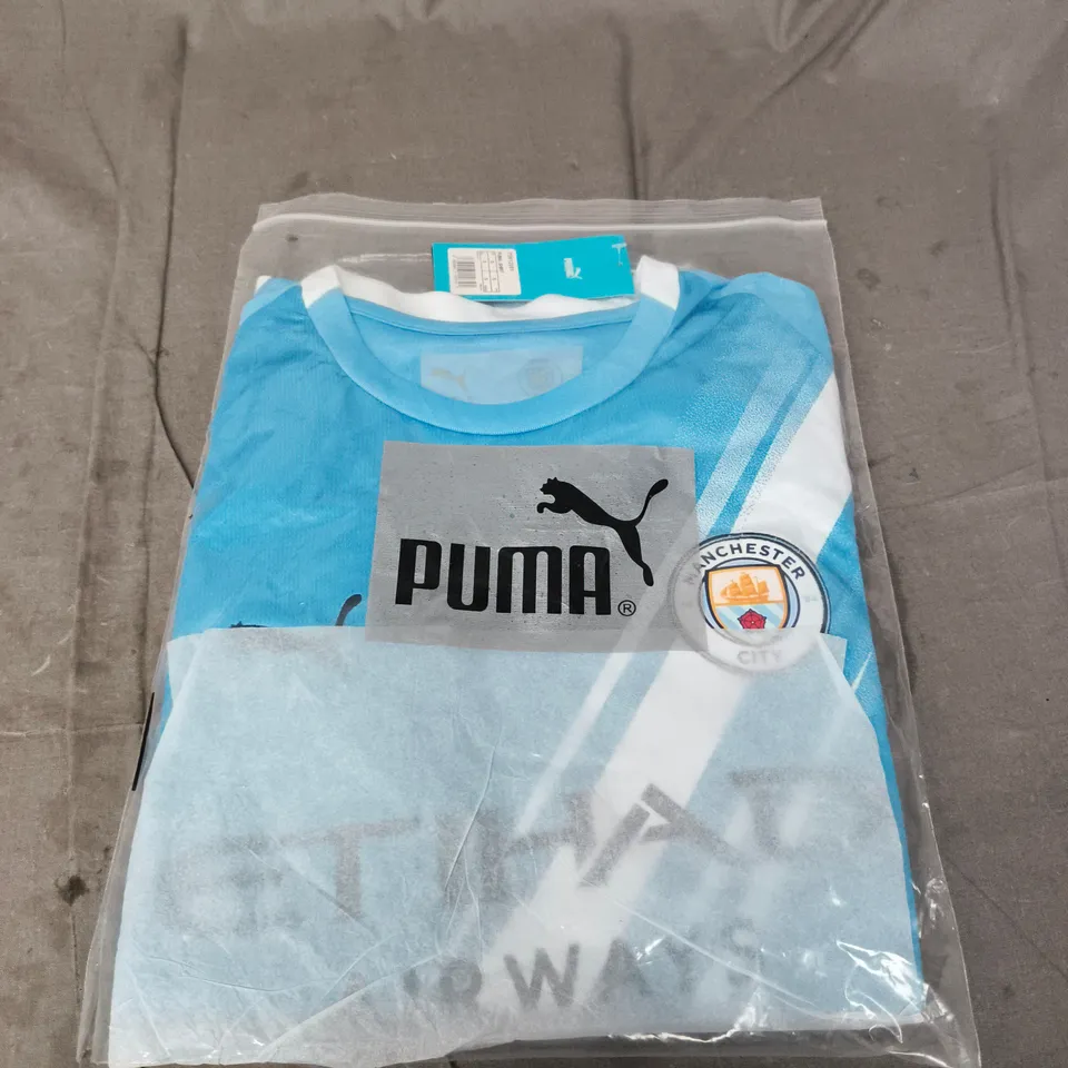 PUMA MANCHESTER CITY FC HOME JERSEY - SIZE SMALL