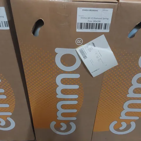 BRAND NEW BOXED EMMA UK V2 DIAMOND SPRING FREE 180 x 200CM SUPER KING MATTRESS 
