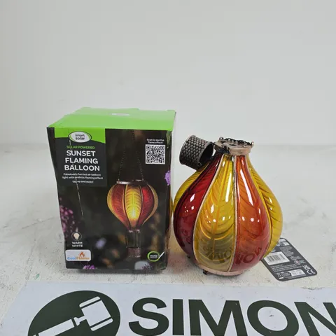 SMART SOLAR SUNSET FLAMING BALLOON GARDEN LIGHT – SOLAR POWERED