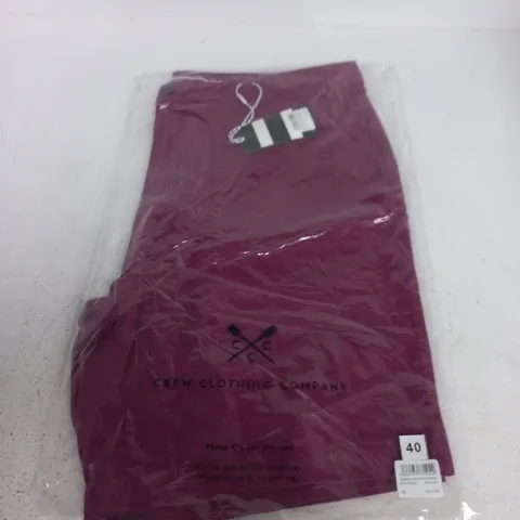 CREW CLOTHING COMPANY BERMUDA CHINO STRETCH SHORTS - SIZE 40