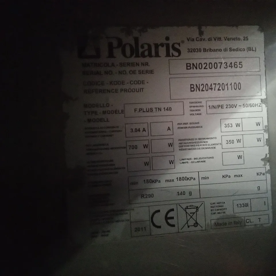 POLARIS F.PLUS TN 140 DOUBLE DOOR FRIDGE 