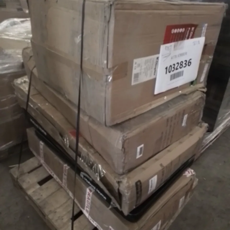 PALLET OF APPROXIMATELY 6 UNPROCESSED RAW RETURN HOUSEHOLD AND ELECTRICAL GOODS TO INCLUDE;