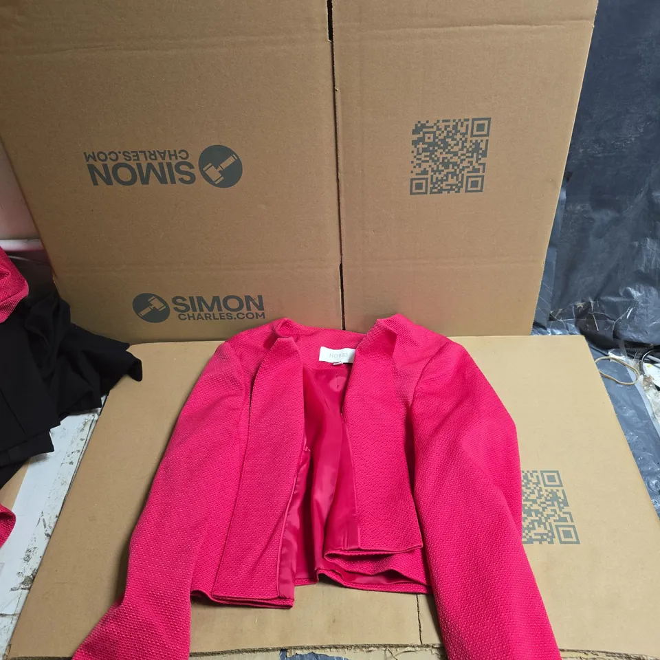 HOBBS LONDON WOMEN’S PINK TEXTURED JACKET – UK 12