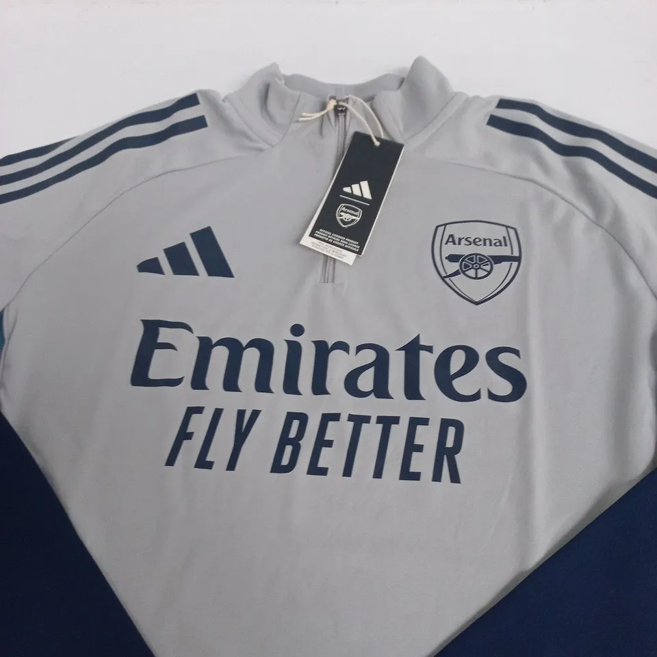 ARSENAL FC ADIDAS TRAINING TOP - SIZE LARGE