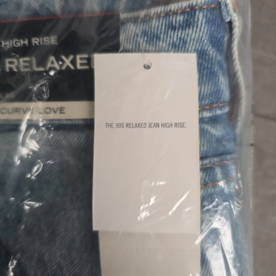 BAGGED ABERCROMBIE & FITCH HIGH RISE 90S RELAXED JEANS – CURVE LOVE - 26 REGULAR