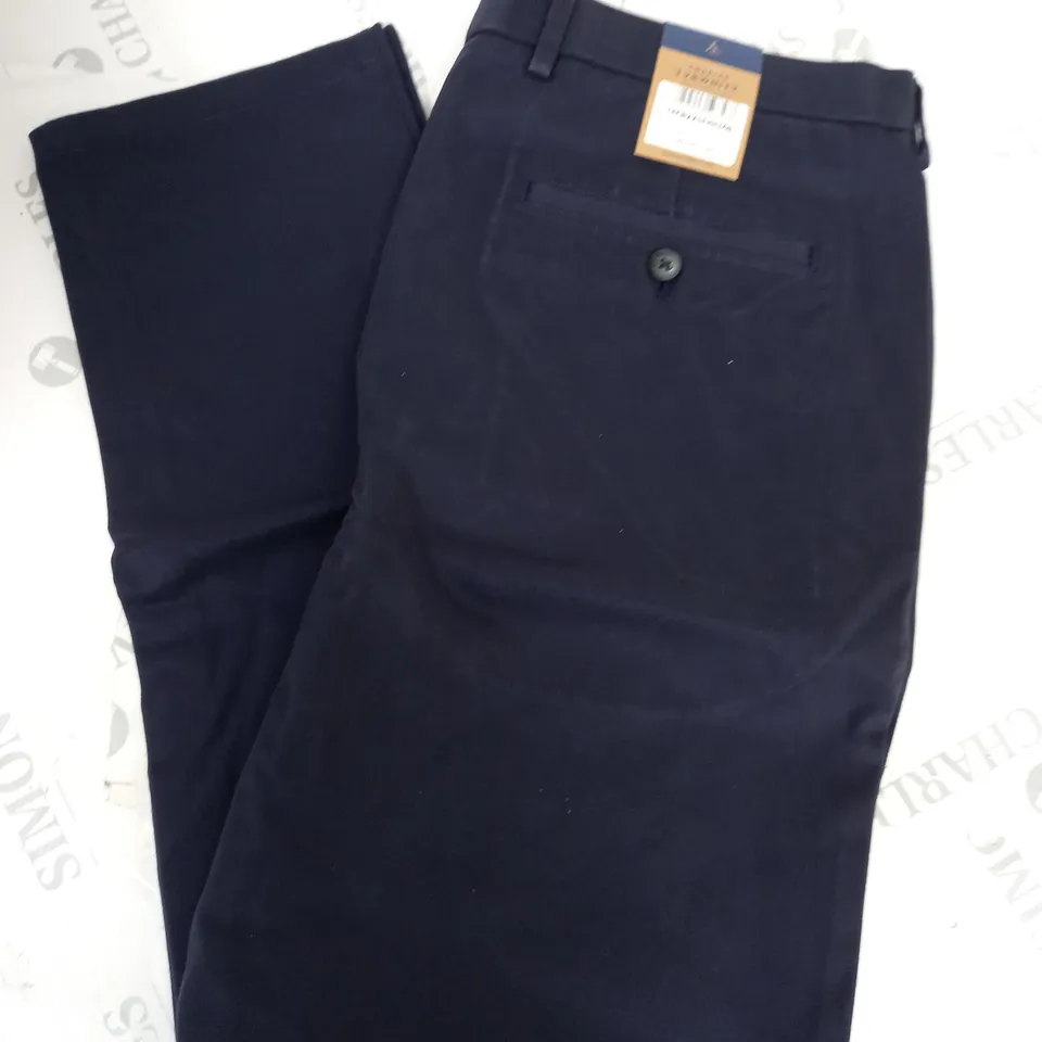 CHARLES TTYRWHITT FRENCH NAVY EXTRA SLIM FIT ULTIMATE NON IRON CHINOS - 34W 30L