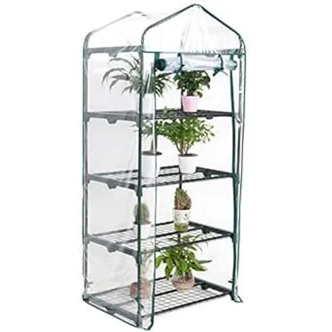 BOXED MINI GREENHOUSE, SMALL PLANT GREENHOUSES, PORTABLE GARDEN GREEN HOUSE FOR OUTDOOR & INDOOR, 68CM(L)×48CM(W)×158CM(H)