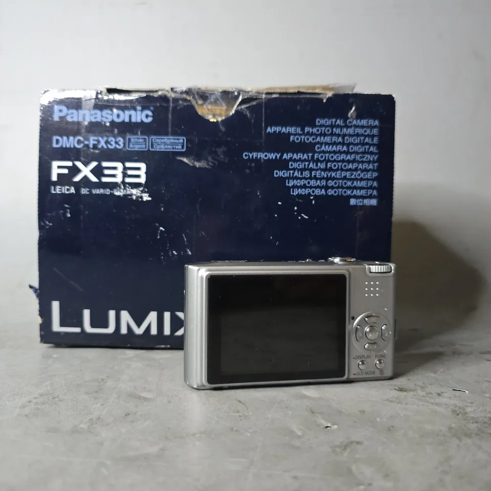 BOXED PANASONIC DMC-FX33 LUMIX DIGITAL CAMERA