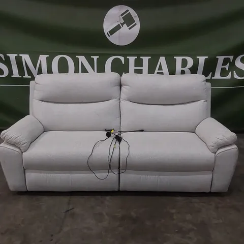 QUALITY DESIGNER POLTRONESOFA FABRIC UPHOLSTERED 3-SEATER FABRIC UPHOLSTERED ELECTRIC RECLINER SOFA