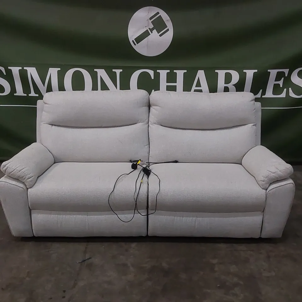 QUALITY DESIGNER FABRIC UPHOLSTERED 3-SEATER FABRIC UPHOLSTERED ELECTRIC RECLINER SOFA