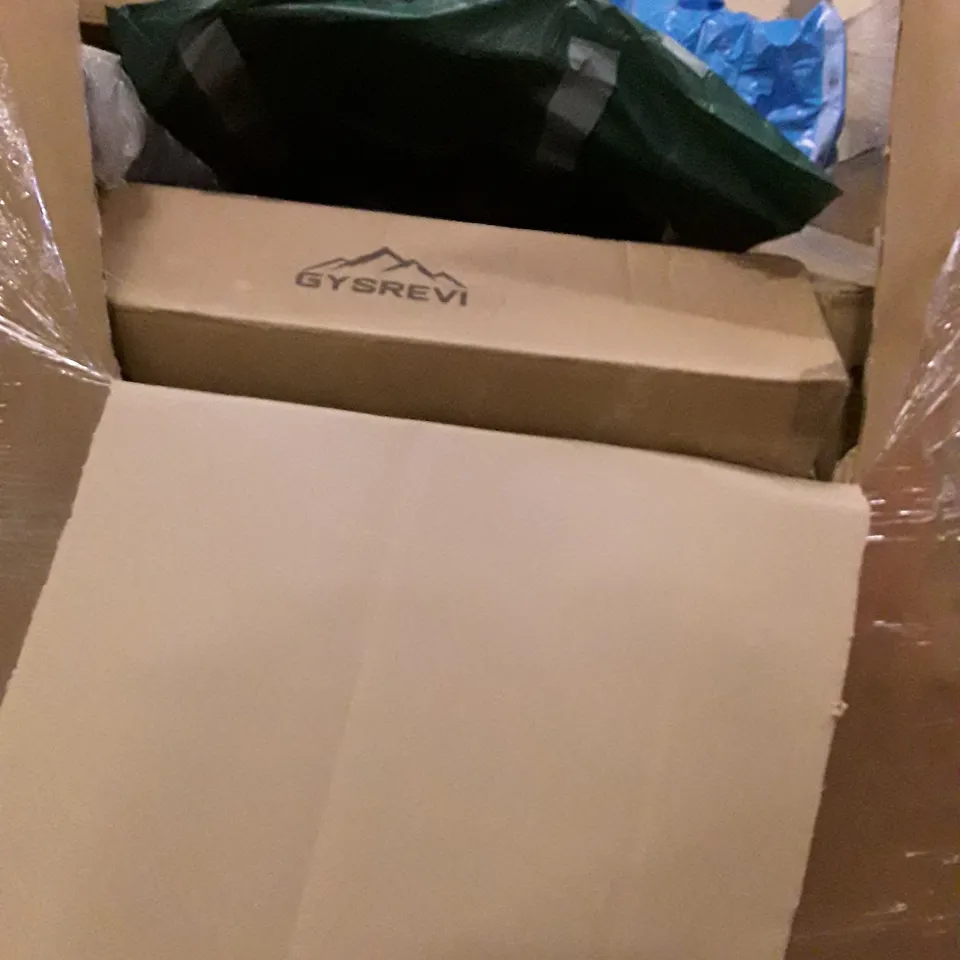 PALLET OF ASSORTED PRODUCTS TO INCLUDE; FLIPPERS - WOVEN BASKET - POP UP TENT ECT