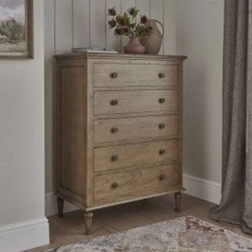BRAND NEW BOXED HOMESDIRECT365 SERENITY 5 DRAWER CHEST OF DRAWERS