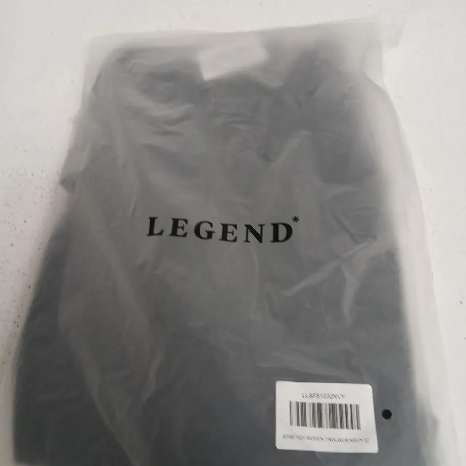 LEGEND STRETCH WOVEN TROUSERS NAVY – UK 32