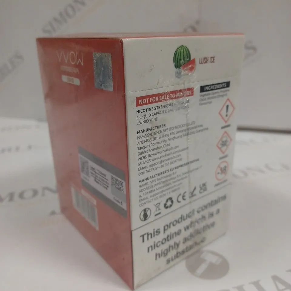 SEALED SMOK VVOW 10-PACK OF DISPOSABLE VAPES - LUSH ICE
