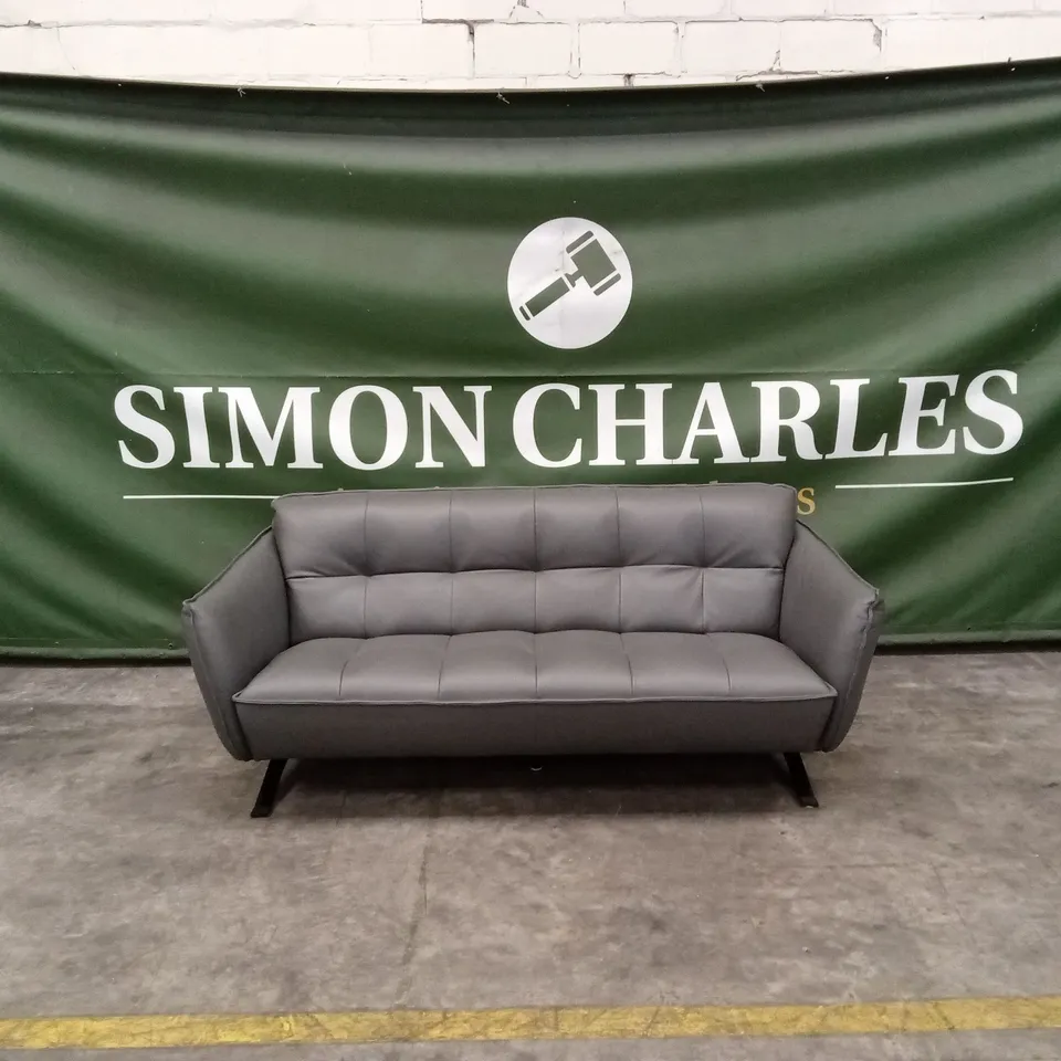 QUALITY DESIGNER ITALIAN MADE SEVILLE 3 SEATER LEATHER SOFA