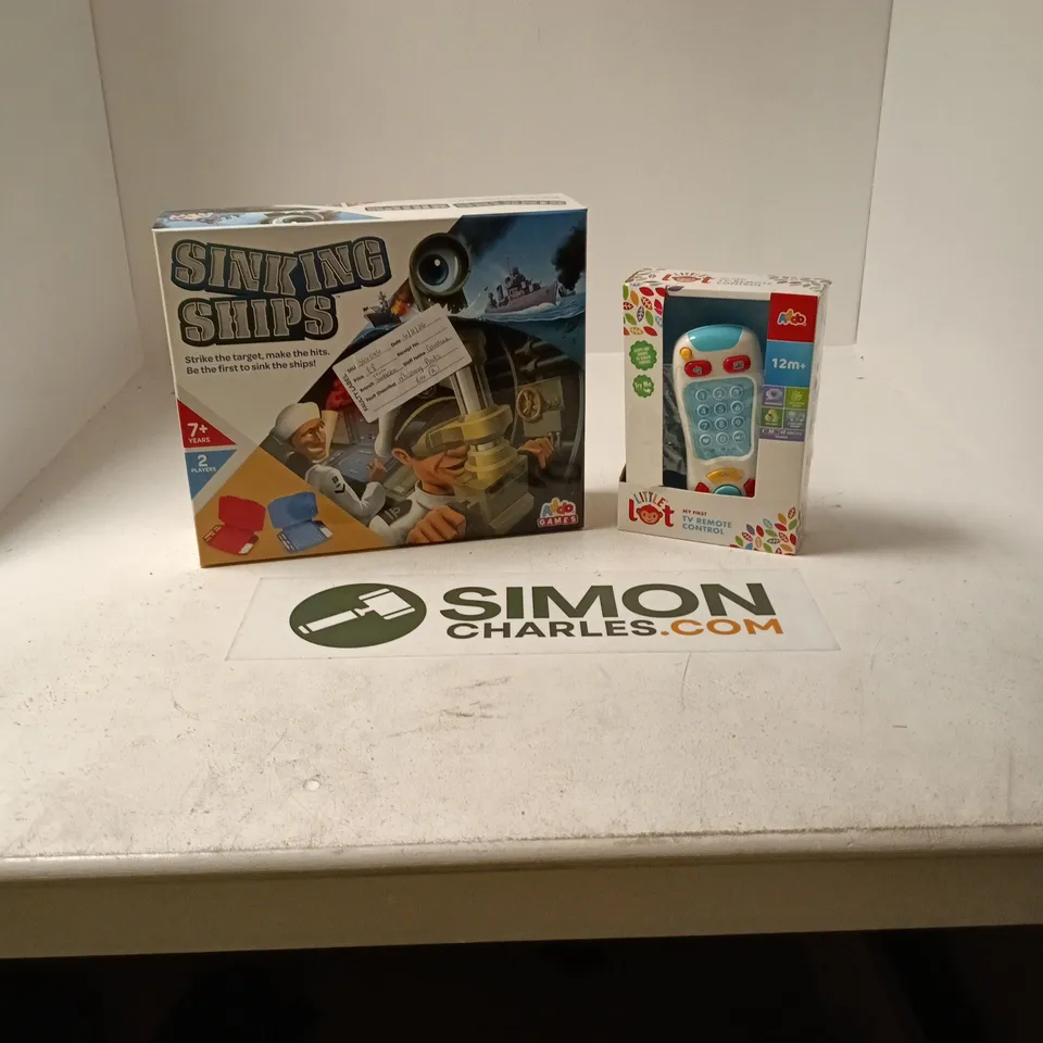 APPROXIMATELY 15 ASSORTED TOYS & GAMES PRODUCTS TO INCLUDE Assorted children's toys & games – boxed lot including Sinking Ships board game and kids' remote control toy