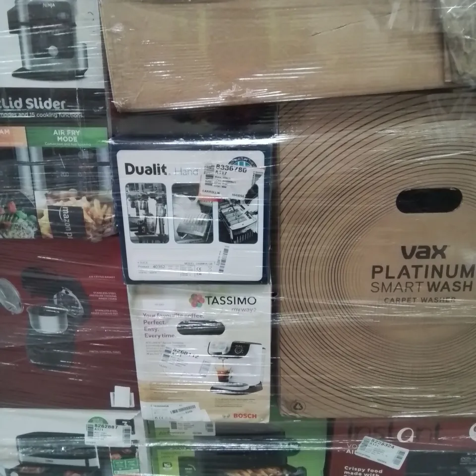 PALLET OF APPROXIMATELY 24 UNPROCESSED RAW RETURN HOUSEHOLD AND ELECTRICAL GOODS TO INCLUDE;