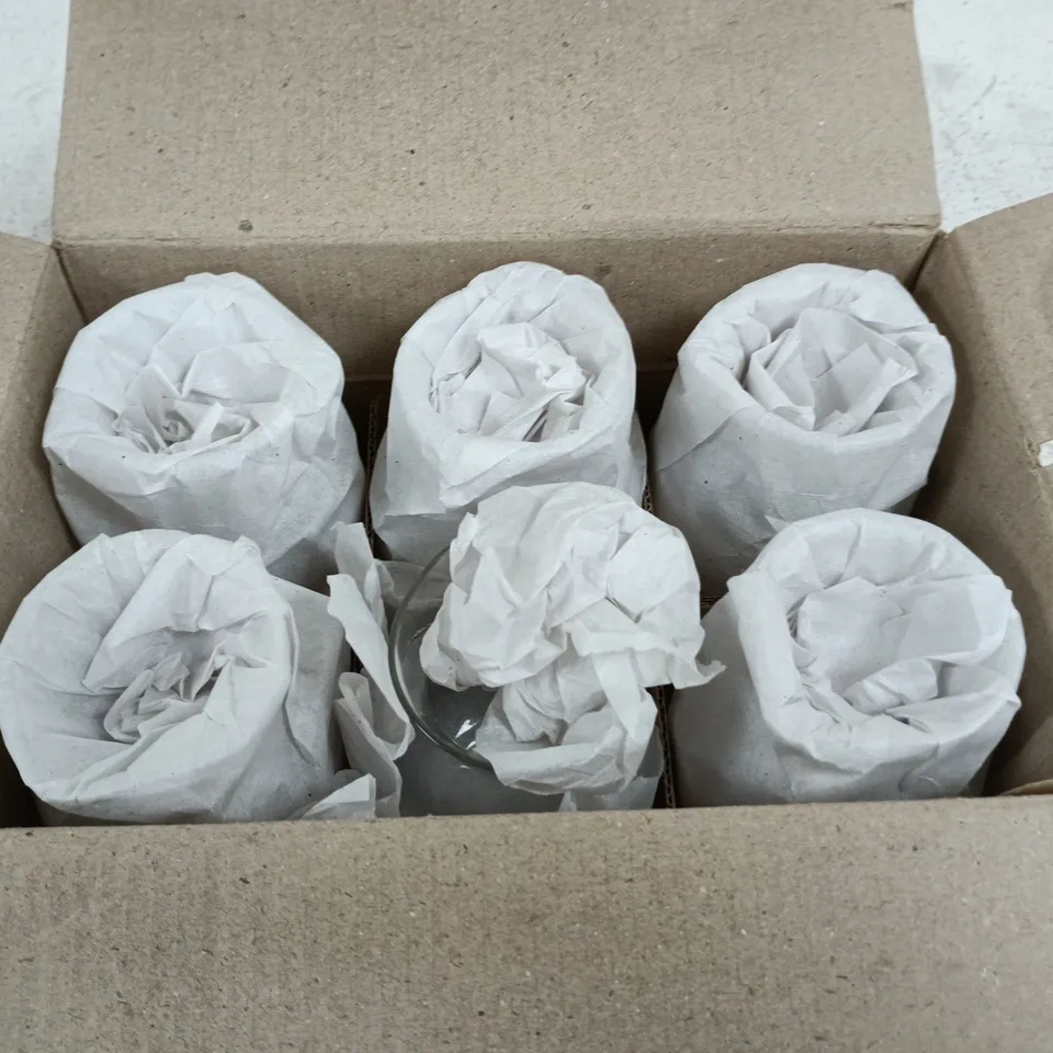 BOX OF 6 ROUPA GLASSWEAR CLEAR GLASS JUGS
