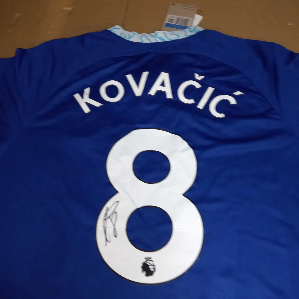 CHELSEA FC HOME SHIRT SIGNED KOVACIC SIZE M