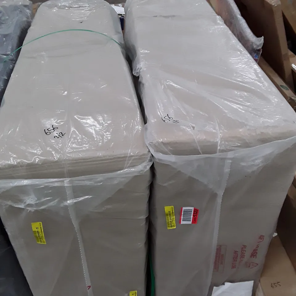 BAGGED MCKINNEY LUXURY SUEDE 4FT GREY DIVAS BED