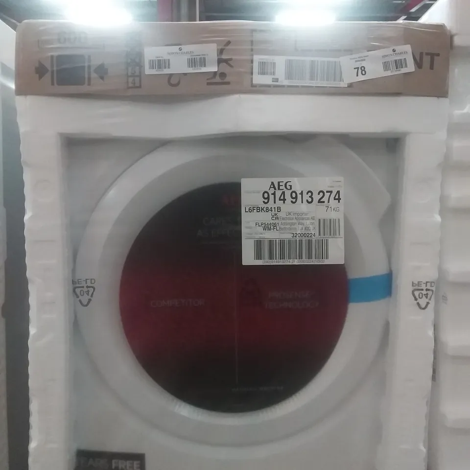 AEG L6FBK841B WASHING MACHINE RRP £500.00