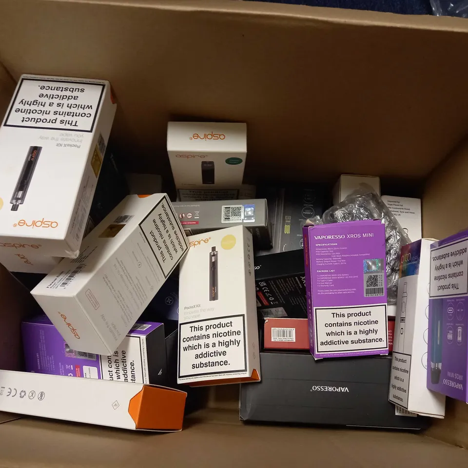 BOX OF APPROX 20 ASSORTED VAPING ACCESSORIES