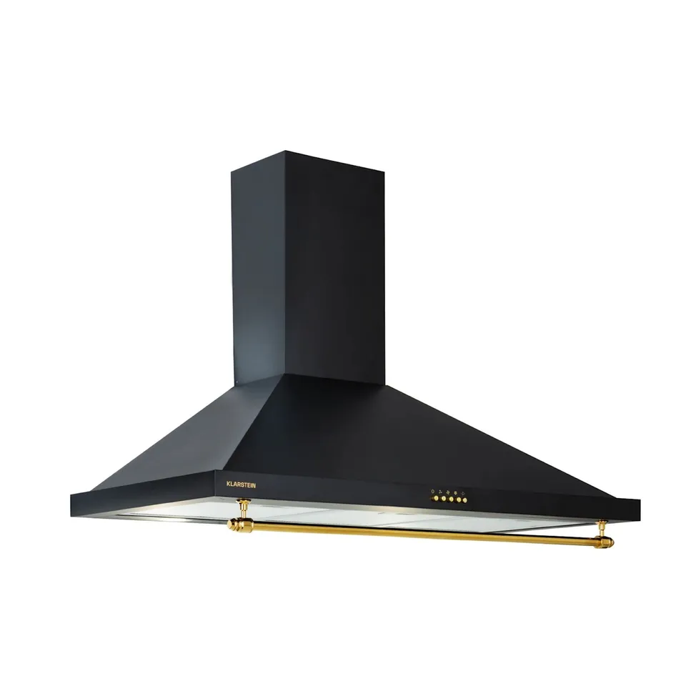 KLARSTEIN MONTBLANC 90CM 599.2M³/H RETRO CHIMNEY COOKER HOOD​ BLACK