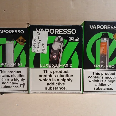 APPROXIAMTELY 20 ASSORTED VAPING PRODUCTS TO INCLUDE VAPORESSO, ETC - COLLECTION ONLY