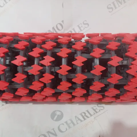 BOXED FIT WORLD ADJUSTABLE MASSAGE ROLLER IN RED