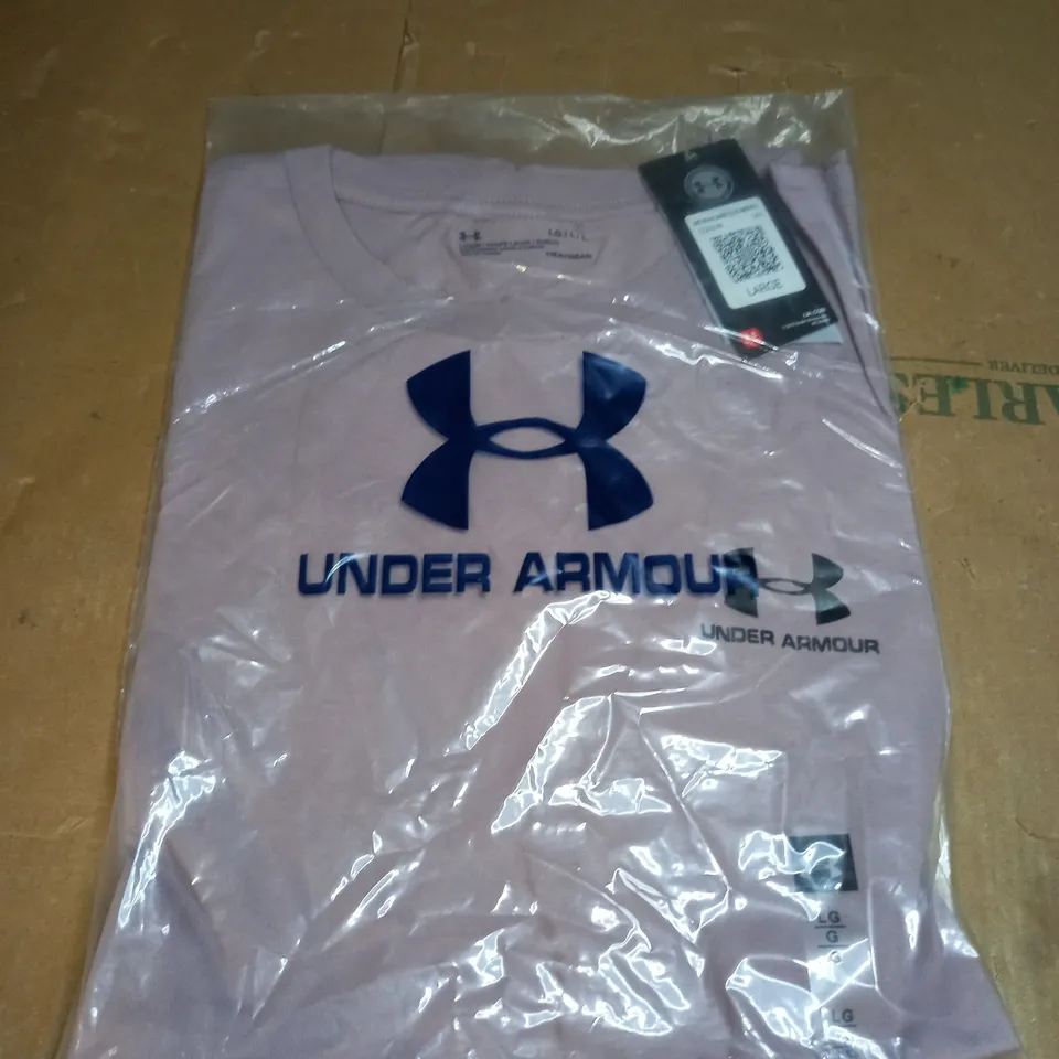 LARGE PURPLE UNDER ARMOUR SHIRT