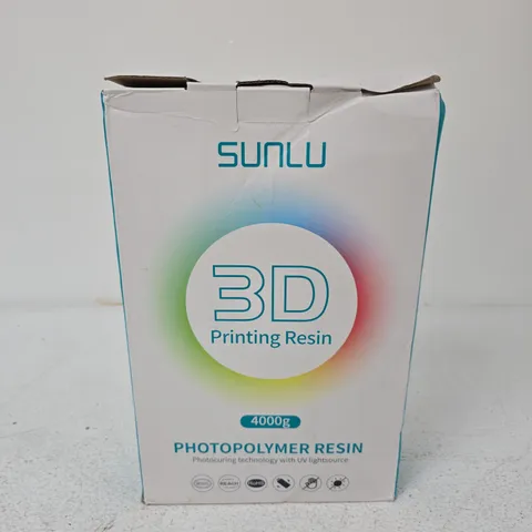 SUNLU 3D PRINTING RESIN – PHOTOPOLYMER RESIN, 4KG
