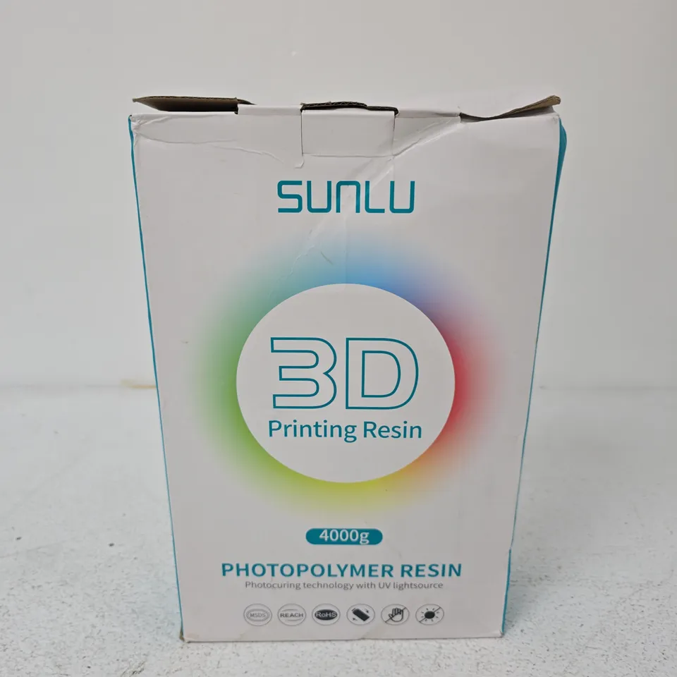 SUNLU 3D PRINTING RESIN – PHOTOPOLYMER RESIN, 4KG
