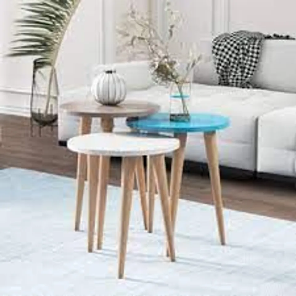 BOXED WANNEROO ACCENT 3 PIECE NEST OF TABLES