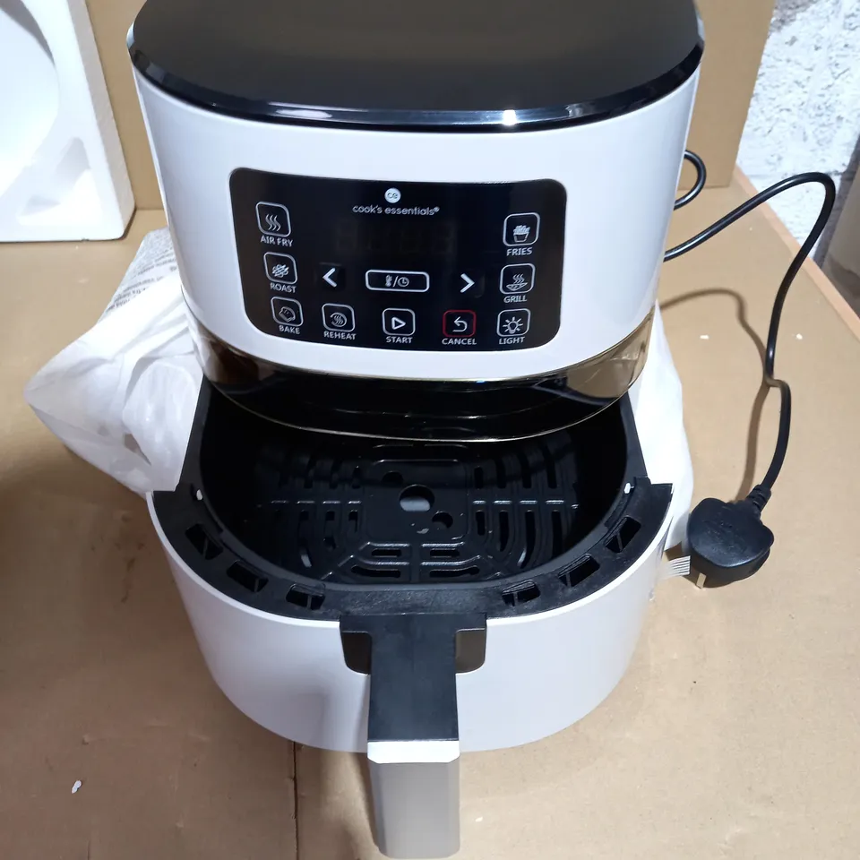 COOK'S ESSENTIALS 4.0L AIR FRYER WITH DIGITAL TOUCHSCREEN & VIEWING SCREEN - COOL GREY