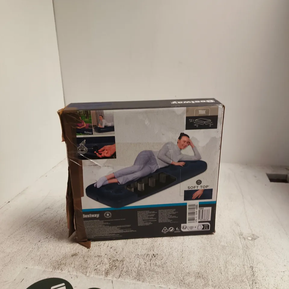 BESTWAY INFLATABLE AIR MATTRESS BED – 1.85M X 76CM X 22CM (73" X 30" X 8.75")