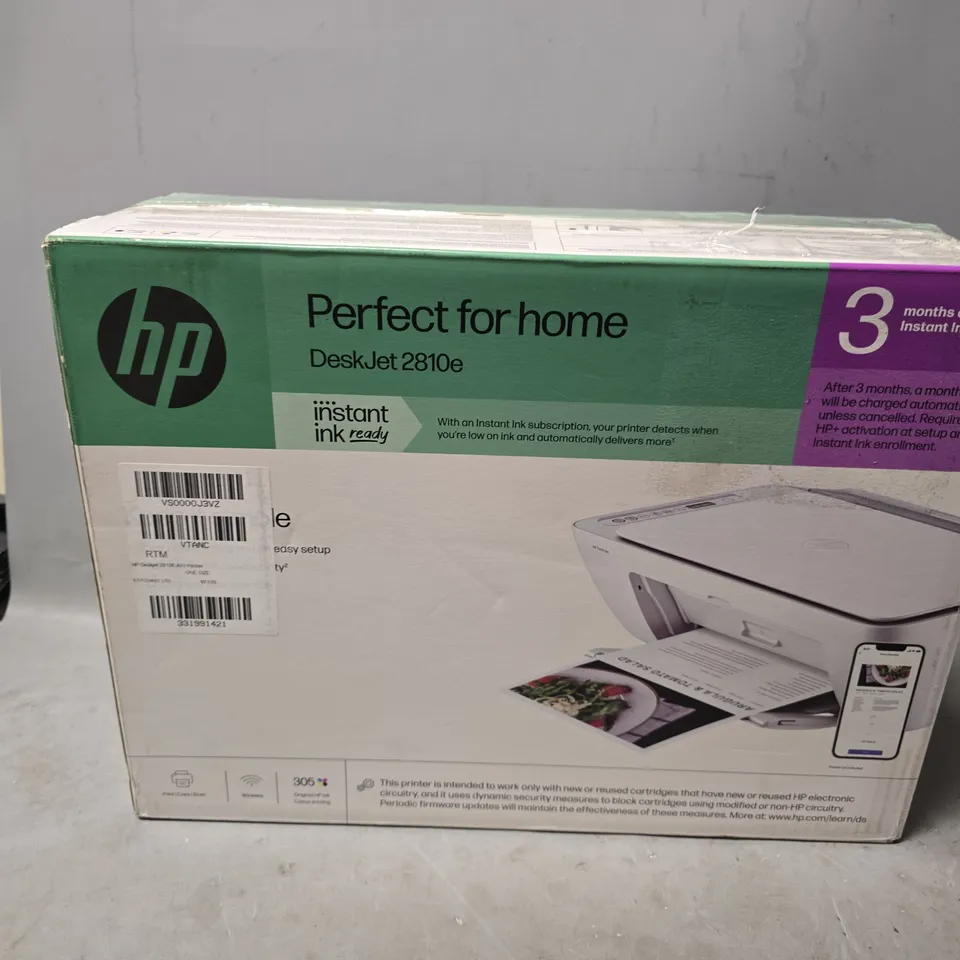 BOXED HP DESKJET 2810E PRINTER 