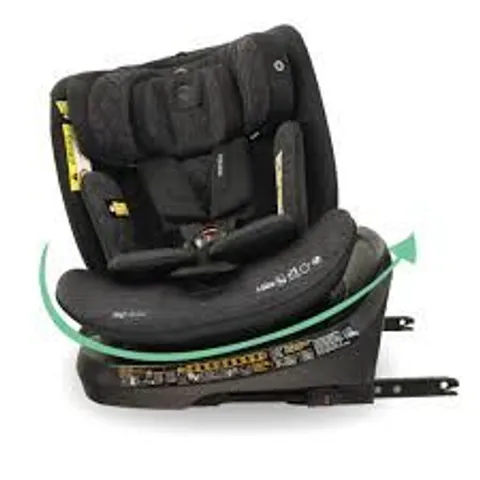 MY BABIIE SPIN TOP TETHER I-SIZE CAR SEAT - BLACK MELANGE - COLLECTION ONLY 