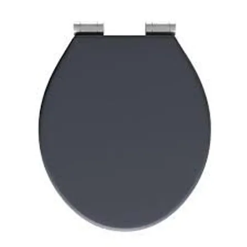 BOXED SOFT TOILET CLOSING SEAT - ASCOT/FAIRFAX MIDNIGHT GREY (1 BOX)