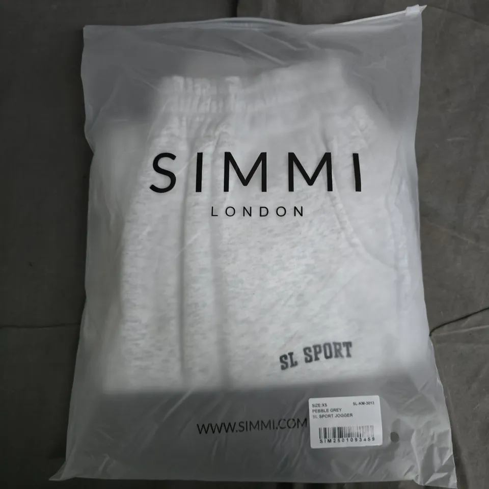 BAGGED SIMMI SLSPORT JOGGERS IN PEBBLE GREY - XS