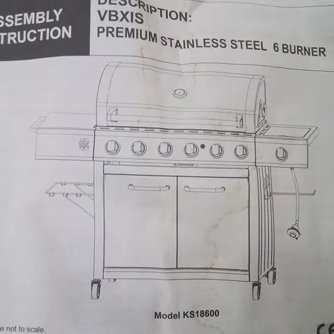 BOXED PREMIUM STAINLESS STEEL 6 BURNER