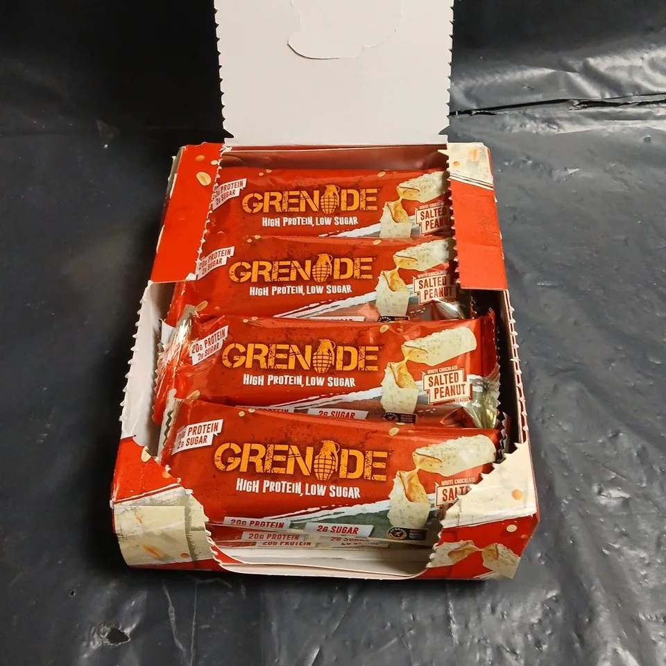 GRENADE HIGH PROTEIN BAR – SALTED PEANUT 12X60G
