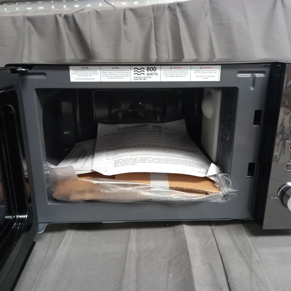 RUSSELL HOBBS COMPACT BLACK DIGITAL MICROWAVE 