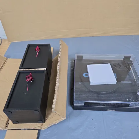 LENCO LS-101 TURNTABLE AND SPEAKER SET