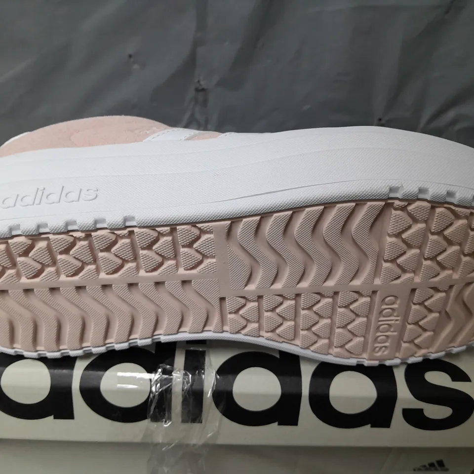 BOXED ADIDAS SPORTSWEAR WOMENS VL COURT BOLD TRAINERS - LIGHT PINK - UK 5