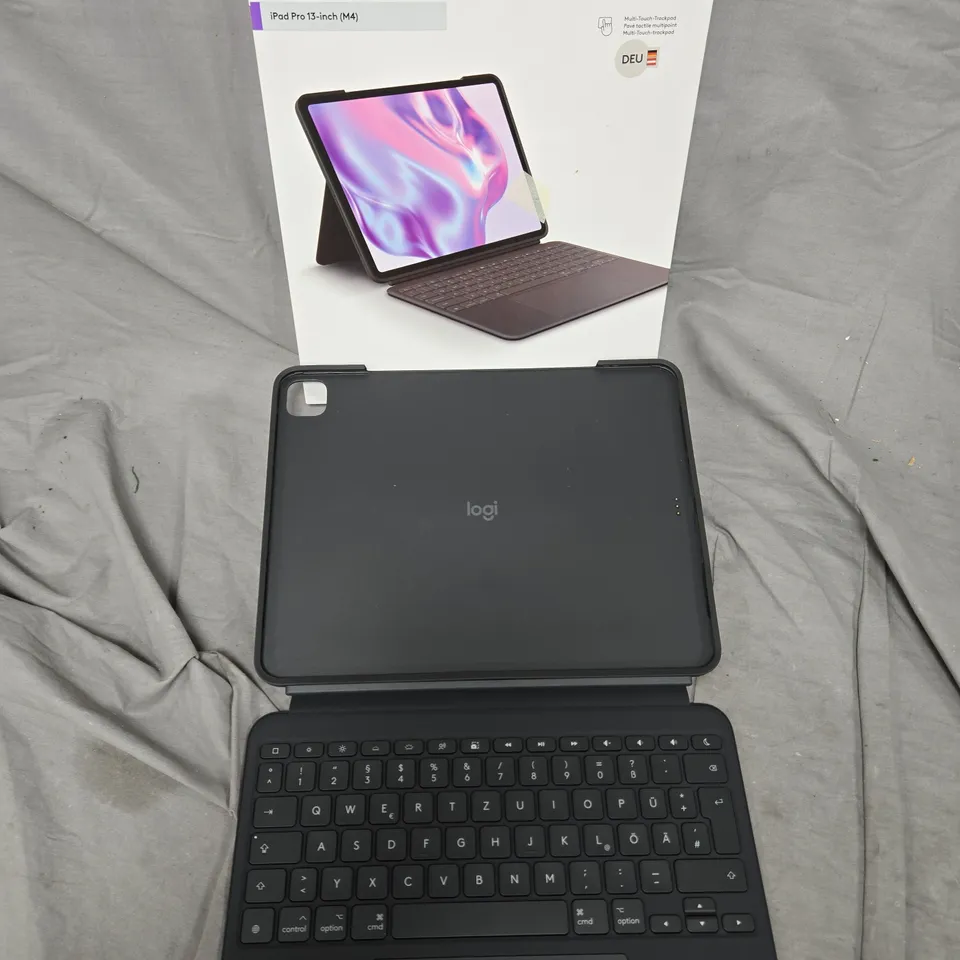 BOXED LOGITECH COMBO TOUCH IPAD PRO 13" KEYBOARD - GERMAN LAYOUT