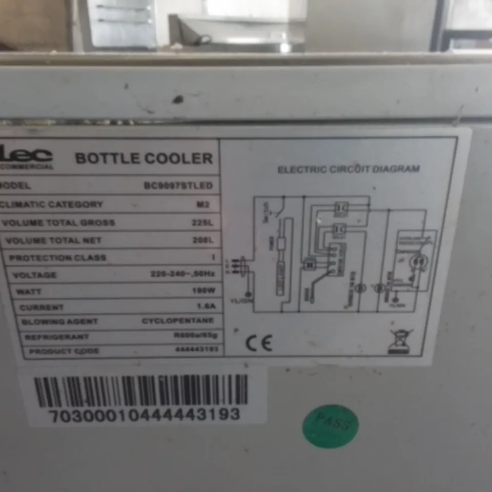 LEC  BOTTLE COOLER - BC90977STLED