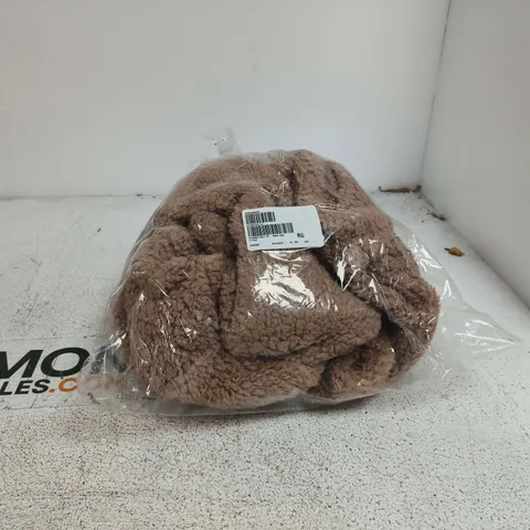 COZEE HOME BORG HALF ZIP WARM TAUPE LARGE